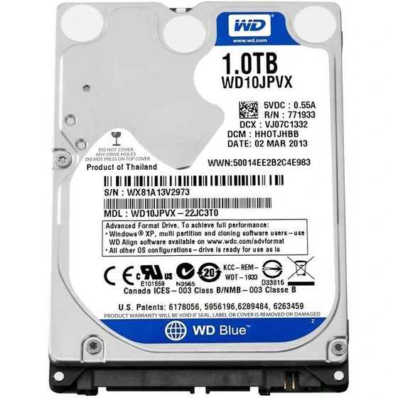 هارد وسترن اینترنال 3.5 اینچ دیجیتال آبی 1 ترابایت اصلی اورجینال WESTERN blue 1 TB