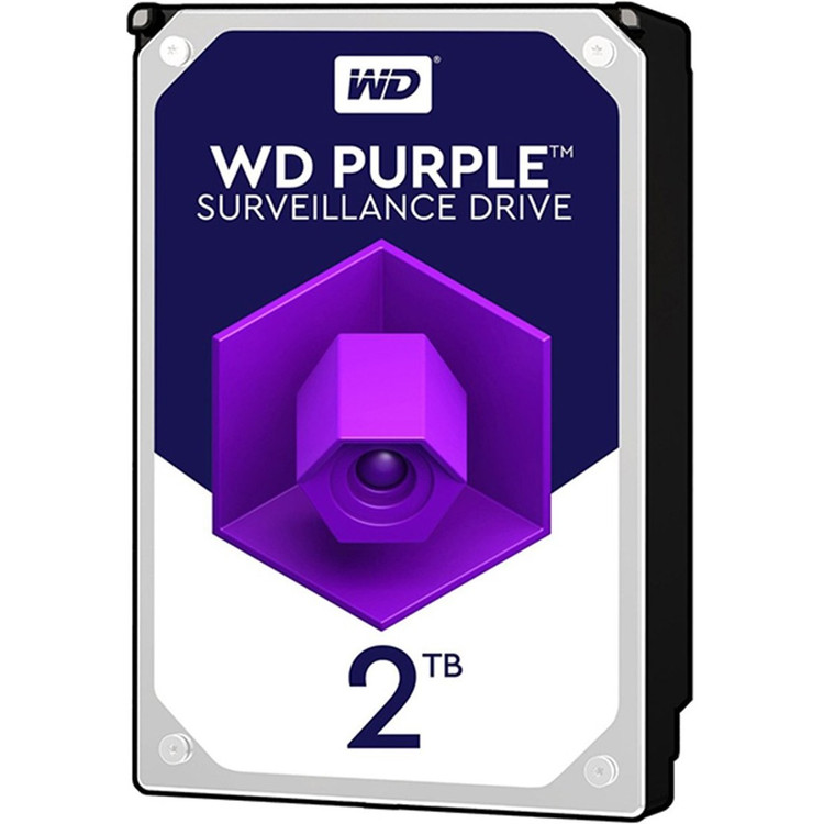 هارد دیسک اینترنال 3.5 اینچ وسترن بنفش دیجیتال مدل WD Purple ظرفیت 2 ترابایت اورجینال اصلی