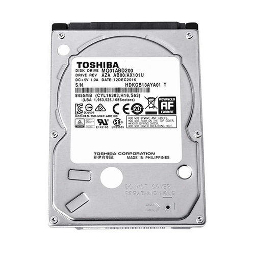 هارد اینترنال لپتاپی توشیبا مدل 2.5 اینچی Toshiba HDD مدل MQ01ABD050V آکبند ظرفیت 500 گیگابایت استوک