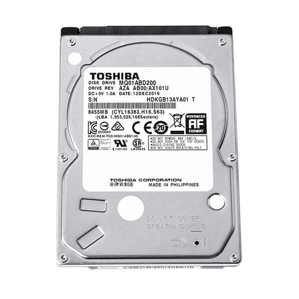 هارد اینترنال لپتاپی توشیبا مدل 2.5 اینچی Toshiba HDD مدل MQ01ABD050V آکبند ظرفیت 500 گیگابایت استوک